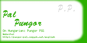 pal pungor business card